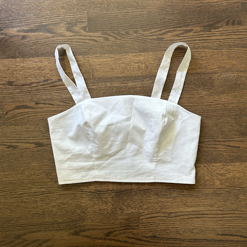 White Crop Top from Dynamite